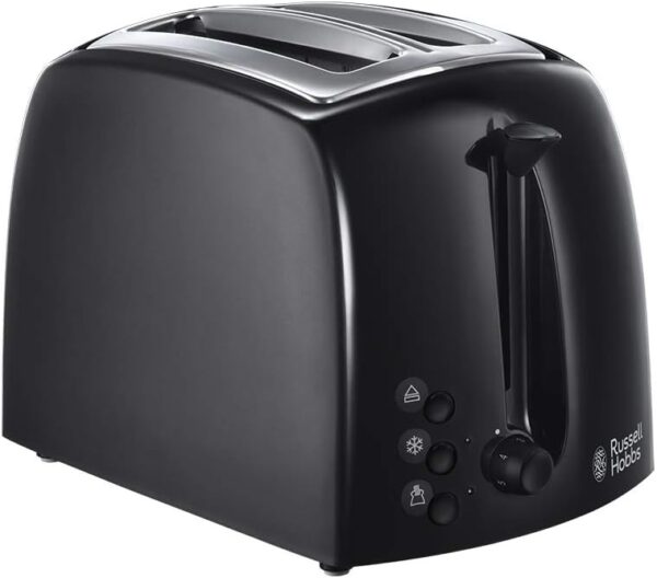 Russell Hobbs Textures 2 Slice Toaster (Extra Wide Slots, 6 Browning levels