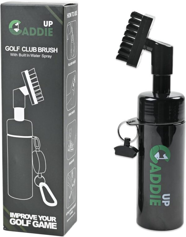 Golf Club Cleaner Brush with built in water spray
