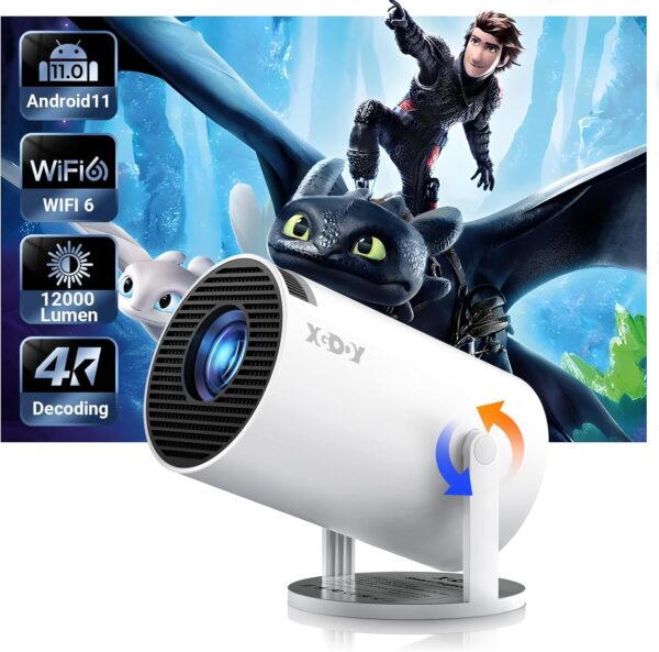 Smart Mini Projector WiFi6 Bluetooth 5.0 -